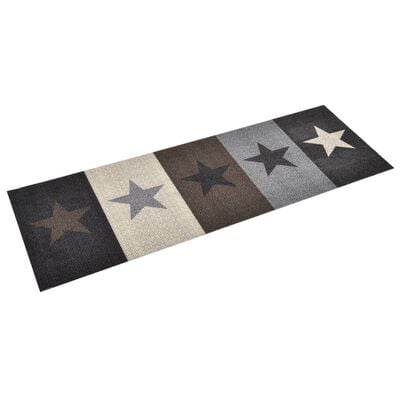 vidaXL Kitchen Carpet Washable Stars 45x150 cm