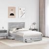 vidaXL Bed Frame with Drawer with Headboard Manual Engineered Wood