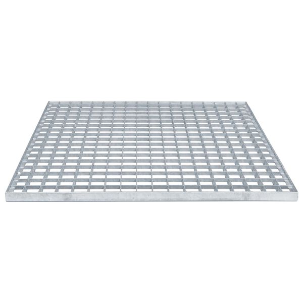 vidaXL Grating Silver 60 x 60 x 2 cm Hot-Dip Galvanised Steel