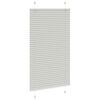 vidaXL Pleated Blind Light Grey 75x150 cm Fabric Width 74.4 cm Polyester