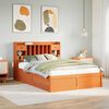 vidaXL Bed Frame without Mattress Wax Brown 160x200 cm Solid Wood Pine