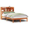 vidaXL Bookcase Bed without Mattress Wax Brown 120x200 cm Solid Wood Pine