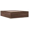 vidaXL Bed Frame without Mattress Brown Oak 160x200 cm