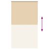 vidaXL Roller Blind Blackout Beige 135x230 cm Fabric Width 131.6 cm Polyester