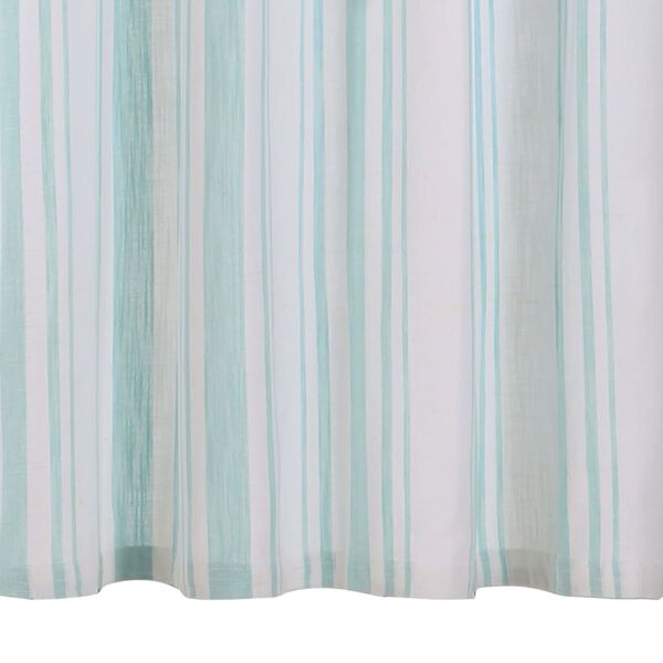 vidaXL Curtains with Metal Rings 2 pcs Cotton 140x225 cm Blue Stripe