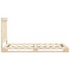 vidaXL Bed Frame without Mattress with Headboard 90x200 cm Solid Wood
