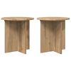 vidaXL Plant Stand 2 pcs Artisan Oak 40 x 40 x 40 cm Engineered Wood