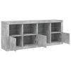 vidaXL Sideboard with LED Lights Concrete Grey 164x37x67 cm