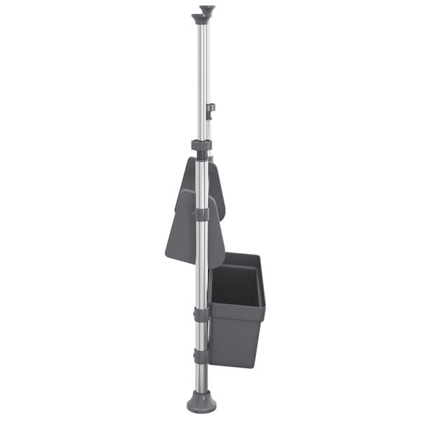 vidaXL Adjustable Kitchen Organiser Aluminium