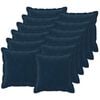 vidaXL Cushion Cover 12 pcs HOUTEN Blue 40 x 40 cm Microfiber Fleece