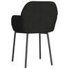 vidaXL Dining Chairs 2 pcs Black Velvet
