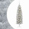 vidaXL Artificial Slim Christmas Tree with Bauble 180 cm 300 LEDs