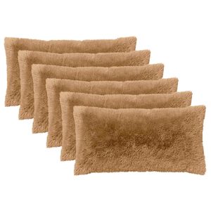 vidaXL Cushion with Pillow HEERLEN 2 pcs Taupe PV Fleece