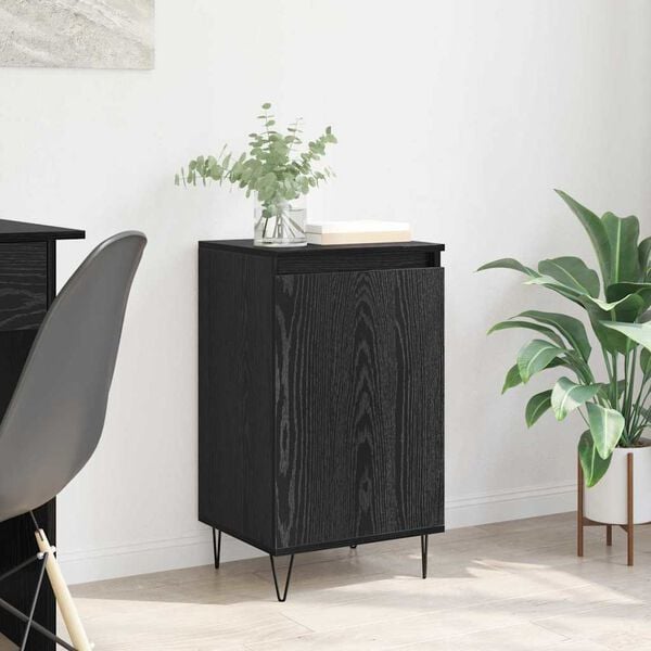vidaXL Sideboard Black Oak 40 x 35 x 70 cm Engineered Wood