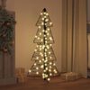 vidaXL Christmas Tree with 100 LEDs Warm White 120 cm Rattan