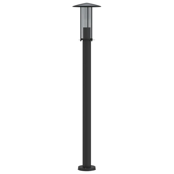 vidaXL Outdoor Floor Lamps 3pcs Black 100 cm Stainless Steel