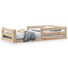 vidaXL Bed Frame without Mattress 75x190 cm Small Single Solid Wood Pine