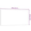 vidaXL Wall-mounted Magnetic Board White 40x20 cm Tempered Glass