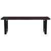 vidaXL Basin Shelf Wall Mounted Steel and Solid Wood Oak