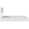 vidaXL Storage Bed with Headboard White 120 x 200 cm Engineered Wood