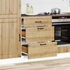 vidaXL Kitchen Base Cabinet Lucca Artisan Oak Engineered Wood