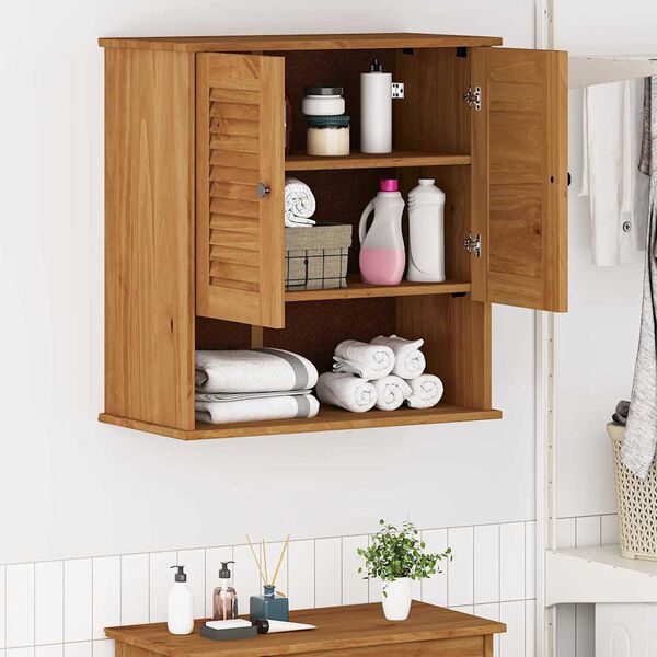 vidaXL Bathroom Cabinet VIGO Brown and Honey Brown 67.5 x 34 x 71.5 cm