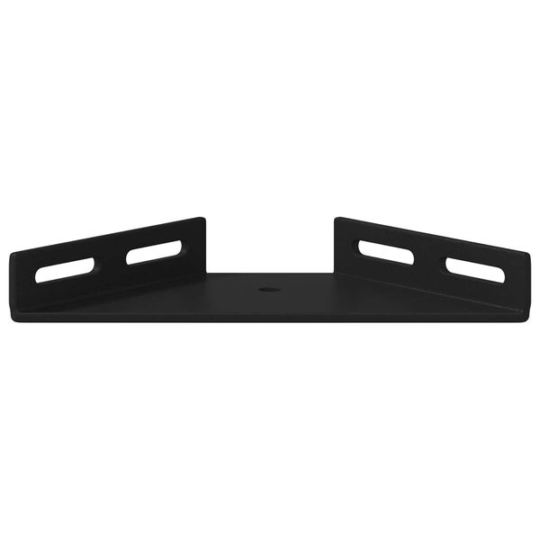 vidaXL Corner Bracket 2 pcs Black 138.5 x 50.5 x 16 mm Iron