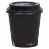 vidaXL Coffee Paper Cups with Lids 200 ml 500 pcs Black