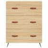 vidaXL Highboard Sonoma Oak 69.5x34x180 cm Engineered Wood