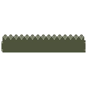 vidaXL Lawn Edgings 10 pcs 103 x 0.05 x 22 cm Steel Olive Green