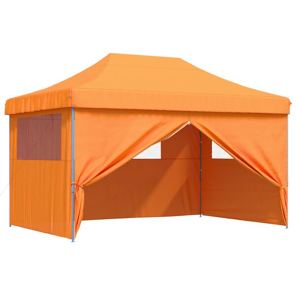 vidaXL Party Tent Folding Orange 292 x 440 x 315 cm Oxford Fabric