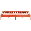 vidaXL Bed Frame without Mattress Wax Brown 200x200 cm Solid Wood Pine