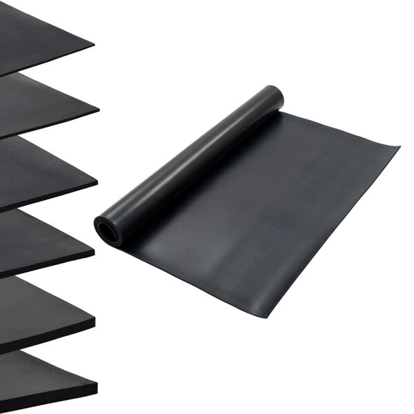 vidaXL Floor Mat Anti-Slip Rubber 1.2x2 m 6 mm Smooth