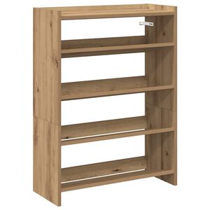 vidaXL Shoe Rack Artisan Oak 60x25x81 cm Engineered Wood