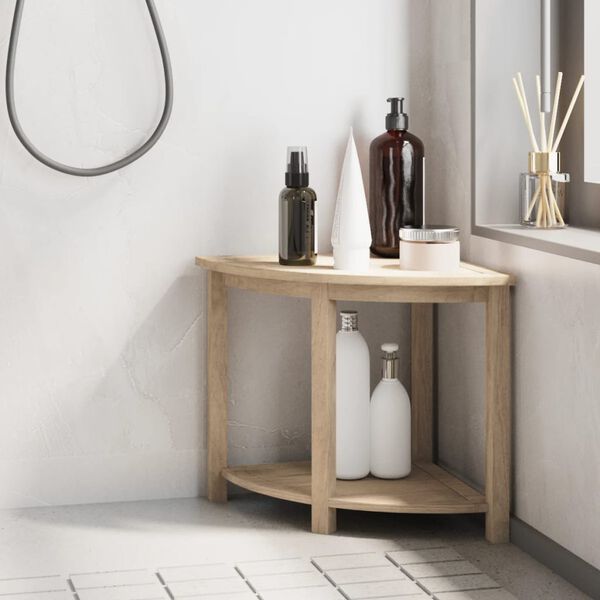 vidaXL Bathroom Side Table 45x45x45 cm Solid Wood Teak
