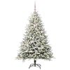 vidaXL Artificial Pre-lit Christmas Tree with Ball Set Green 150 cm