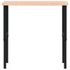 vidaXL Workbench 100x60x(73-99.5) cm Solid Wood Beech Rectangular