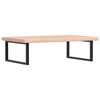 vidaXL Basin Shelf Wall Mounted Steel and Solid Wood Oak
