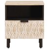 vidaXL Bedside Cabinet White 40 x 33 x 46 cm Solid Mango Wood