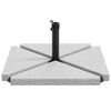 vidaXL 5 Piece Garden Parasol Base Set Granite and Steel