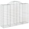 vidaXL Arched Gabion Baskets 40 pcs 200x50x140/160 cm Galvanised Iron