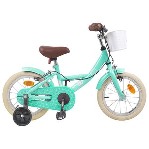 vidaXL Kids Bike 16 Inches for 4-6 Years Old Sea Green