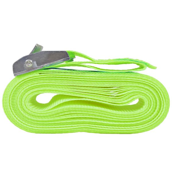 vidaXL Straps 10 pcs 0.25 Tonnes 5mx25mm Fluorescent Green