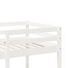 vidaXL Loft Bed Frame without Mattress White 75x190cm Solid Wood Pine