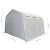 vidaXL Storage Tent PVC 550 g/m² 4x6 m White