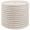 vidaXL Jute Rope 14 mm White 100% Tossa jute