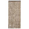vidaXL Insect Curtain Beige and Brown 90x220 cm Chenille