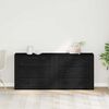 vidaXL Sideboard Black Oak 160 x 33 x 70 cm Engineered Wood