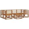 vidaXL Outdoor Sofa Set 7 pcs Natural Solid Acacia Wood