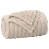 vidaXL Throw Blanket Beige 200 x 150 cm Fleece